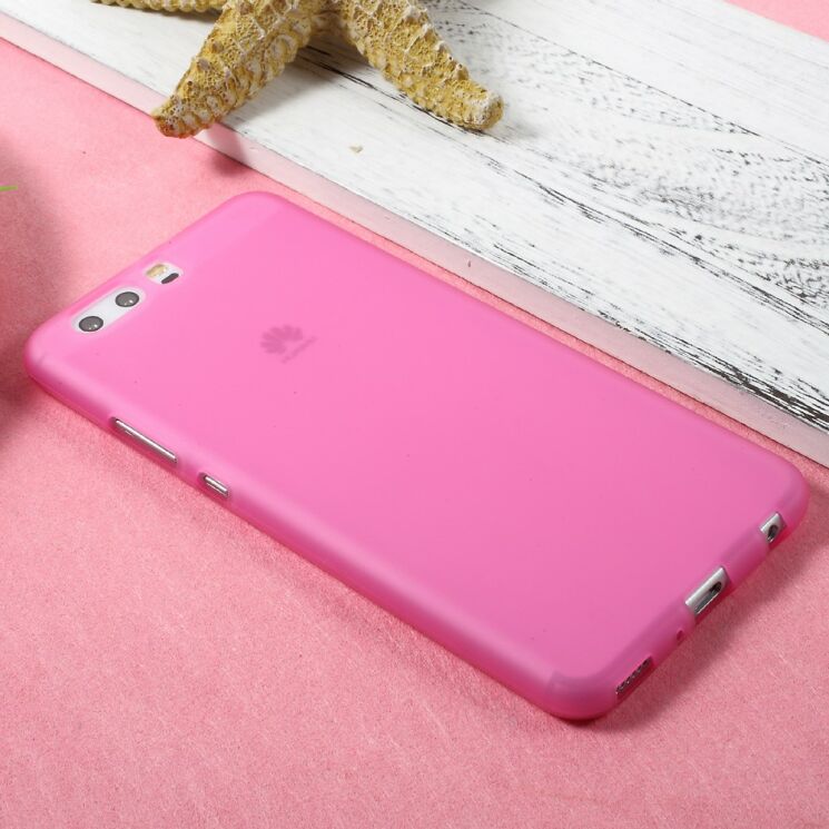Силіконовий (TPU) чохол Deexe Soft Case для Huawei P10 Plus - Magenta: фото 3 з 5