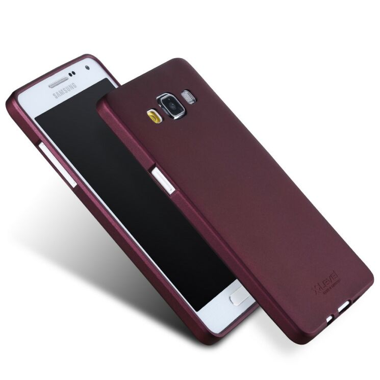 Силиконовый (TPU) чехол X-LEVEL Matte для Samsung Galaxy A5 (A500) - Wine Red: фото 3 из 6