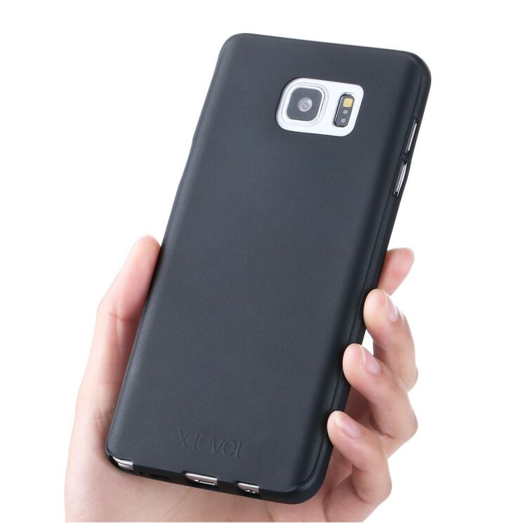 Силіконовий (TPU) чохол X-LEVEL Matte для Samsung Galaxy Note 5 - Black: фото 5 з 6