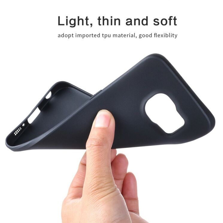 Силиконовый (TPU) чехол X-LEVEL Matte для Samsung Galaxy S6 edge (G925) - Black: фото 4 из 11