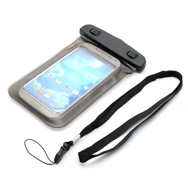 Влагозащитный чехол Deexe Waterproof S для смартфонов размером до 137х72мм - Black: фото 3 из 6