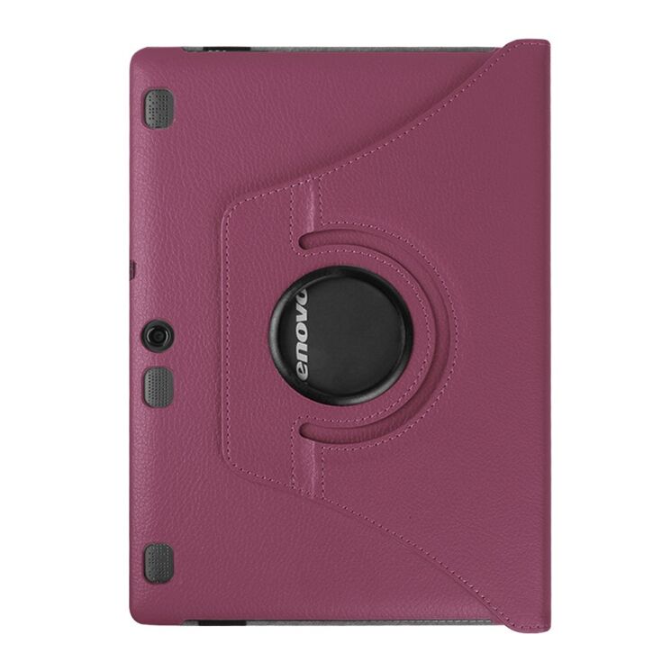 Вращающийся чехол Deexe Rotation для Lenovo Tab 3 X70F Business - Purple: фото 4 из 7