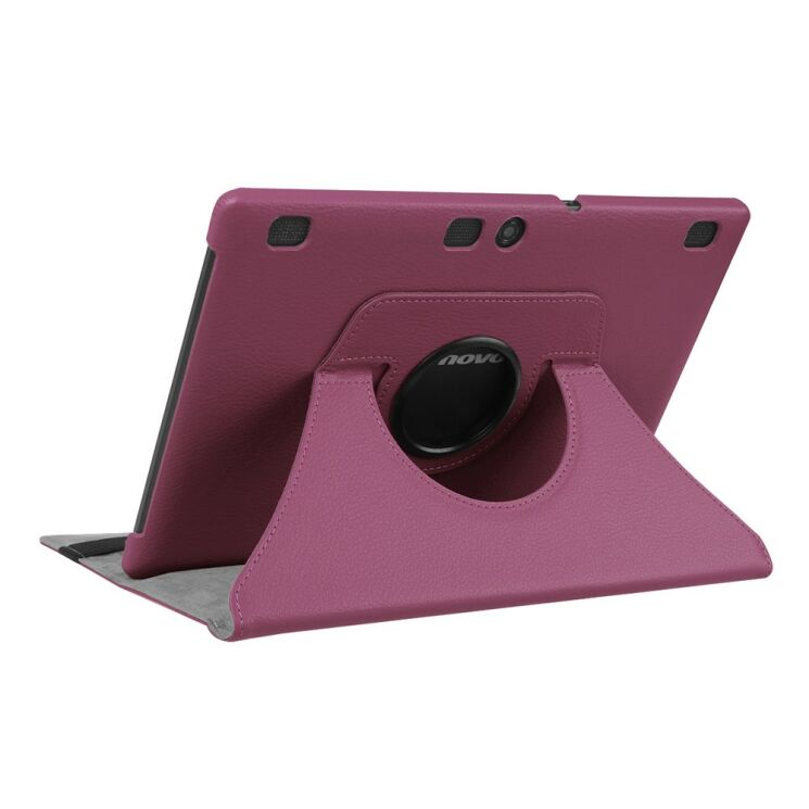 Вращающийся чехол Deexe Rotation для Lenovo Tab 3 X70F Business - Purple: фото 6 из 7