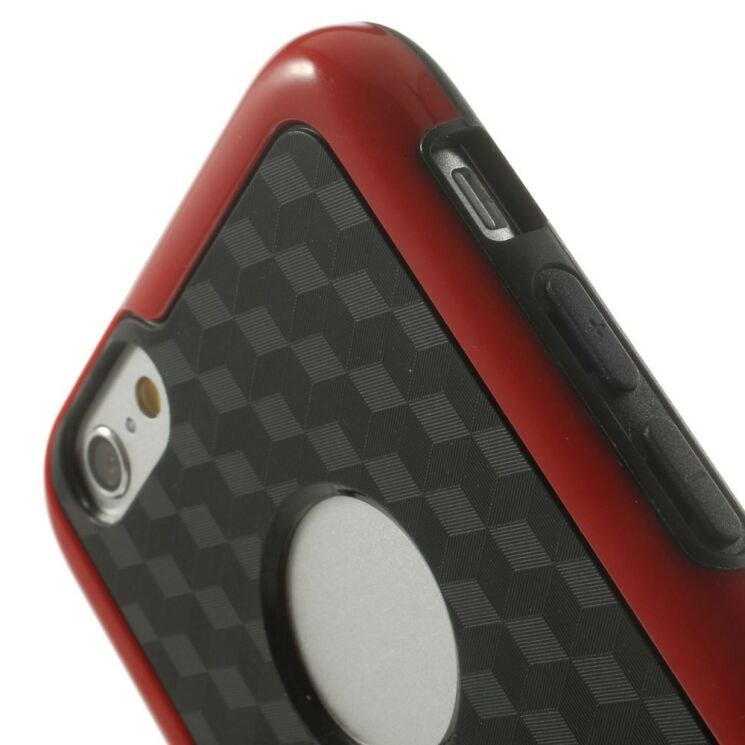 Защитный чехол Deexe Cube Pattern для iPhone 6/6s - Red: фото 7 из 7