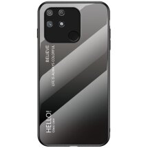 Захисний чохол Deexe Gradient Color для Realme Narzo 50A - Black / Grey: фото 1 з 8