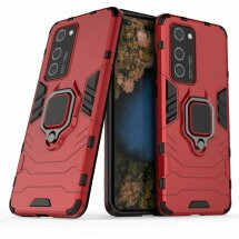 Захисний чохол Deexe Hybrid Case для Huawei P40 Pro - Red: фото 1 з 6