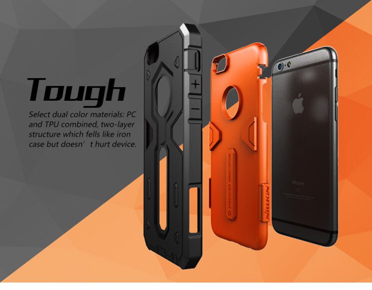 Защитный чехол NILLKIN Defender II для iPhone 6/6s Plus - Orange: фото 9 из 14