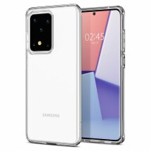 Захисний чохол Spigen (SGP) Crystal Flex для Samsung Galaxy S20 Ultra (G988) - Crystal Clear: фото 1 з 7