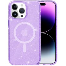 Захисний чохол UniCase Glitter Series MagSafe для Apple iPhone 15 Pro - Purple: фото 1 з 6