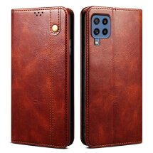Защитный чехол UniCase Leather Wallet для Samsung Galaxy M32 (M325) - Brown: фото 1 из 26