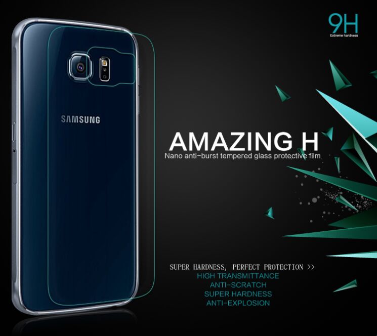 Захисне скло Nillkin Amazing H Back Protector на заднюю панель Samsung Galaxy S6 (G920): фото 2 з 10