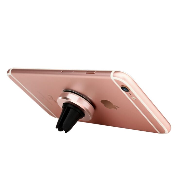 Магнитный держатель BASEUS Magnetic Air Vent для смартфонов на воздуховод - Rose Gold: фото 6 из 11