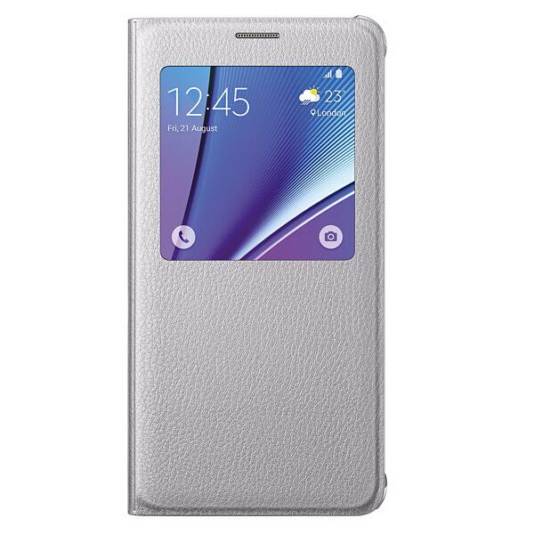 S View Cover! Чехол для Samsung Galaxy Note 5 (N920) EF-CN920P - Silver: фото 2 из 7