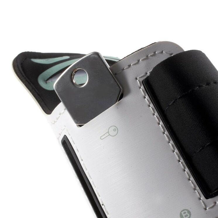 Чехол на руку UniCase Run&Fitness Armband M для смартфонов шириной до 75 см - White: фото 4 из 9