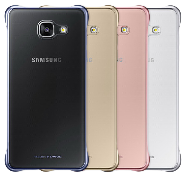 Пластиковая накладка Clear Cover для Samsung Galaxy A7 (2016) EF-QA710CBEGWW - Pink: фото 5 з 5