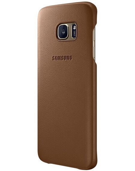Чохол Leather Cover для Samsung Galaxy S7 edge (G935) EF-VG935LBEGRU - Brown: фото 3 з 7