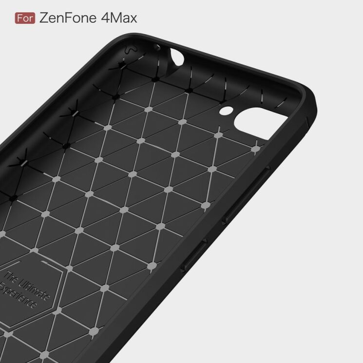 Защитный чехол UniCase Carbon для Asus ZenFone 4 Max (ZC554KL) - Black: фото 7 из 11