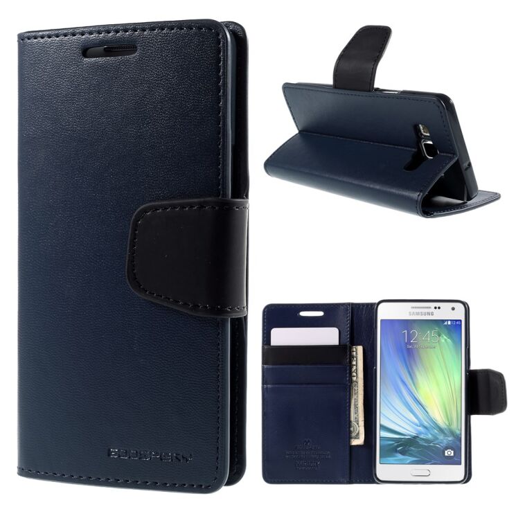 Чохол MERCURY Sonata Diary для Samsung Galaxy A5 (A500) - Dark Blue: фото 1 з 11