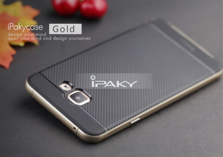 Накладка IPAKY Hybrid Cover для Samsung Galaxy Note 4 (N910) - Gold: фото 2 з 6