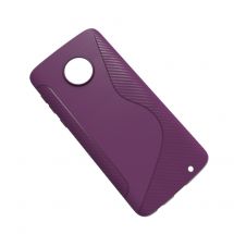 Силиконовый (TPU) чехол Deexe S Line для Motorola Moto G6 Plus (XT1926) - Dark Purple: фото 1 из 1