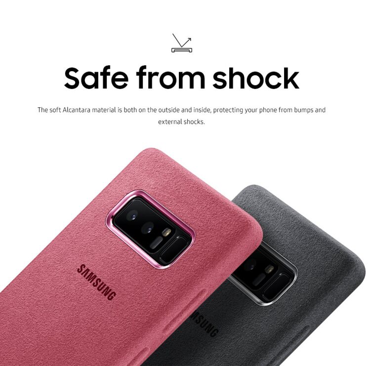 Чехол Alcantara Cover для Samsung Galaxy Note 8 (N950) EF-XN950APEGRU - Pink: фото 6 из 6