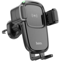 Автомобільний тримач із бездротовою зарядкою Hoco HW1 Pro - Black: фото 1 з 9