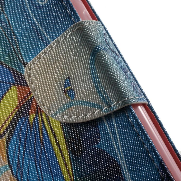 Чехол Deexe Colour Wallet для Huawei Y5 II  - Blue Butterfly: фото 7 из 9