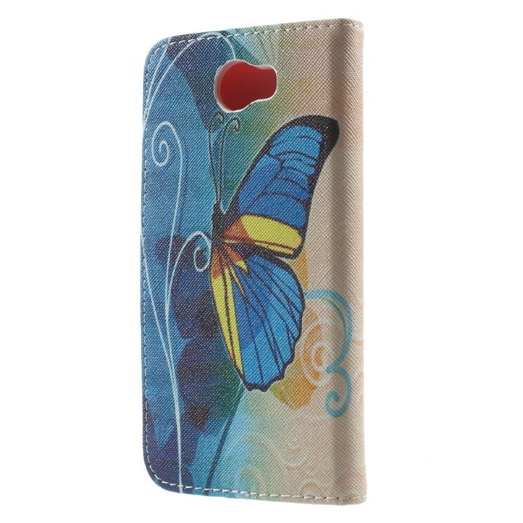 Чехол Deexe Colour Wallet для Huawei Y5 II  - Blue Butterfly: фото 2 из 9