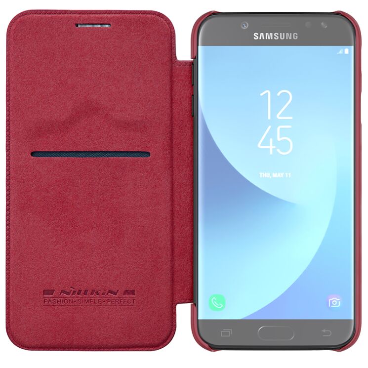 Чохол-книжка NILLKIN Qin Series для Samsung Galaxy J7 2017 (J730) - Red: фото 2 з 15