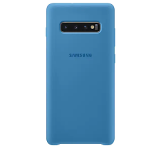 Чехол Silicone Cover для Samsung Galaxy S10 Plus (G975) EF-PG975TLEGRU - Blue: фото 1 из 4