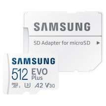 Карта пам’яті MicroSDXC Samsung 512GB EVO Plus C10 UHS-I + адаптер (MB-MC512KA/EU): фото 1 з 7