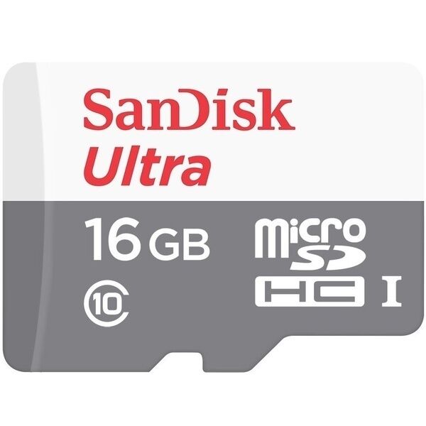 Карта памяти SANDISK microSDHC 16GB Ultra Class 10 UHS-I 48MB/s + SD адаптер: фото 2 з 2