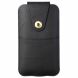 Шкіряний чохол на пояс Deexe Pouch Case для смартфонів (розмір: M) - Black (981128B). Фото 1 з 6