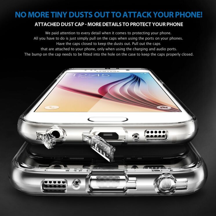Накладка Ringke Fusion для Samsung Galaxy S6 (G920) - Black: фото 5 из 9