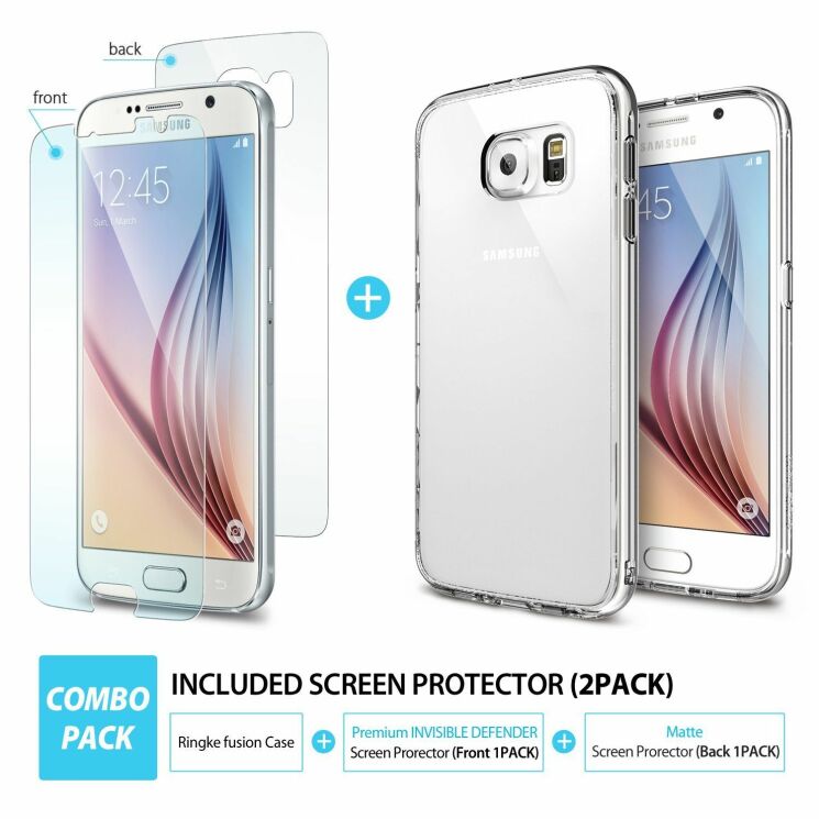 Накладка Ringke Fusion для Samsung Galaxy S6 (G920) - Transparent: фото 9 з 9