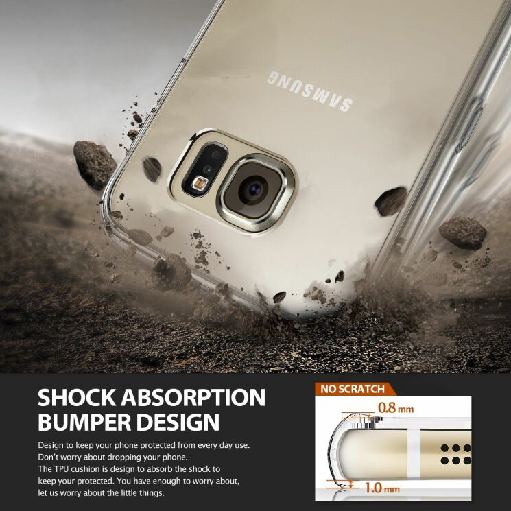 Накладка Ringke Fusion для Samsung Galaxy S6 (G920) - Black: фото 4 з 9
