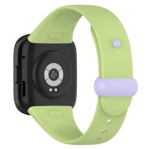 Ремінець UniCase Silicone Strap для Xiaomi Redmi Watch 3 - Lime / Purple: фото 1 з 7