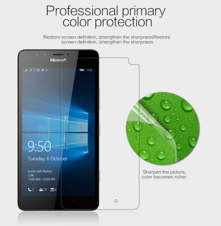 Защитная пленка NILLKIN Сrystal для Microsoft Lumia 950: фото 3 из 7