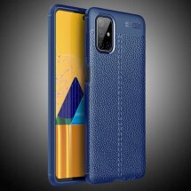Защитный чехол Deexe Leather Cover для Samsung Galaxy M51 (M515) - Blue: фото 1 из 10