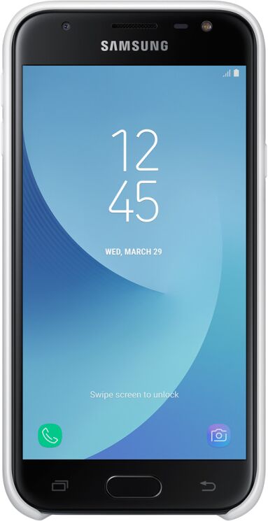 Защитный чехол Dual Layer Cover для Samsung Galaxy J3 2017 (J330) EF-PJ330CWEGRU - White: фото 3 из 3