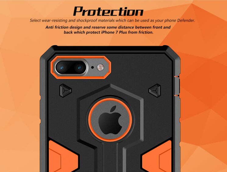 Захисний чохол NILLKIN Defender II для iPhone 7 Plus - Black: фото 13 з 14