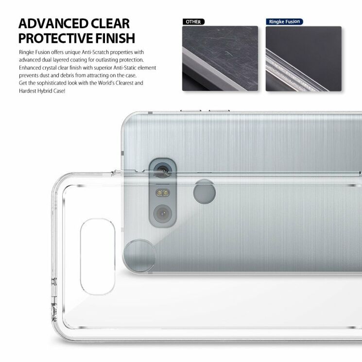 Захисний чохол RINGKE Fusion для LG G6 - Smoke Black: фото 7 з 7