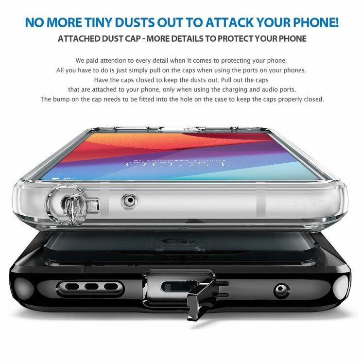 Защитный чехол RINGKE Fusion для LG G6 - Rose Gold: фото 5 из 7