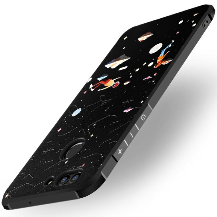 Захисний чохол UniCase Black Style для Huawei Nova 2 - Stars Pattern: фото 2 з 6