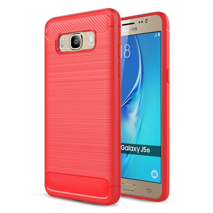 Захисний чохол UniCase Carbon для Samsung Galaxy J5 2016 (J510) - Red: фото 1 з 6