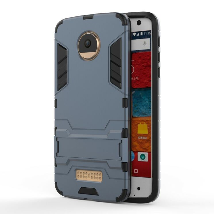 Захисний чохол UniCase Hybrid для Motorola Moto Z - Dark Blue: фото 1 з 6