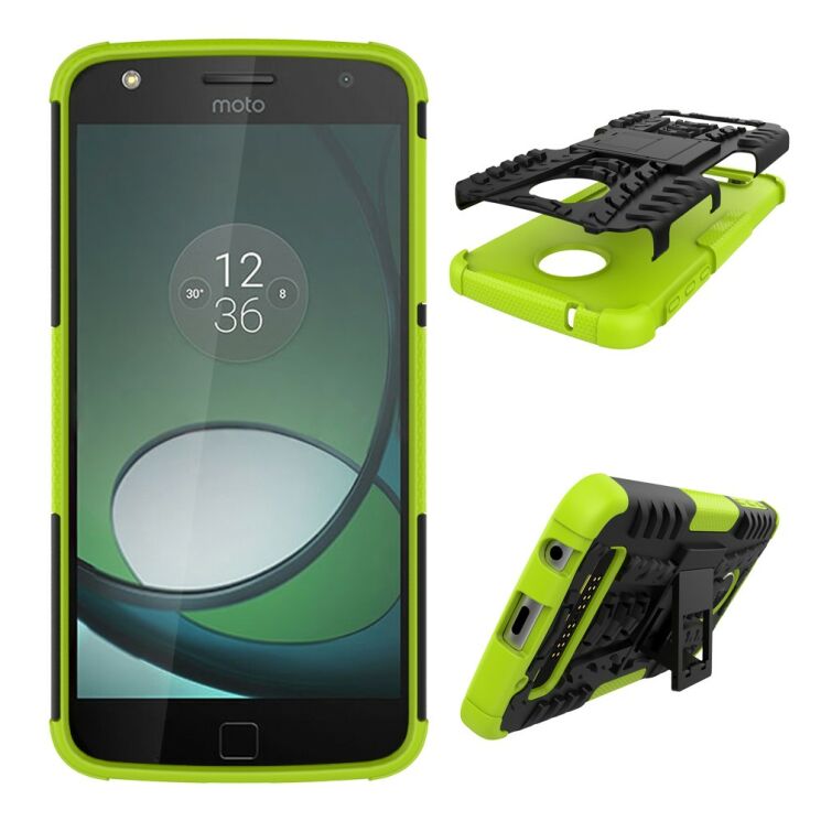 Защитный чехол UniCase Hybrid X для Motorola Moto Z Play - Green: фото 2 из 10