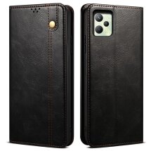 Защитный чехол UniCase Leather Wallet для Realme C35 - Black: фото 1 из 12