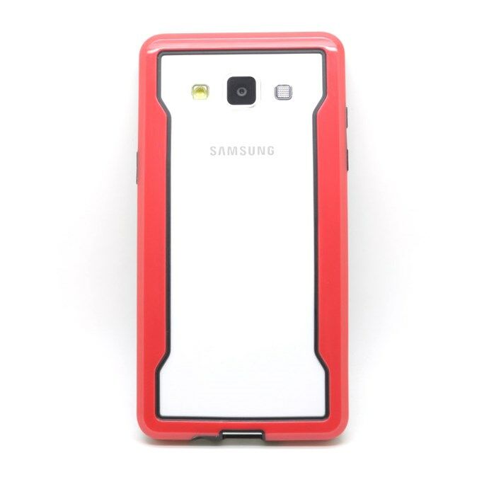 Захисний бампер Deexe Hybrid Bumper для Samsung Galaxy A5 (A500) - Red: фото 1 з 9