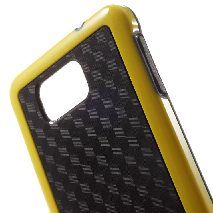 Силиконовая накладка Deexe Cube Pattern для Samsung Galaxy Alpha (G850) - Yellow: фото 5 з 6